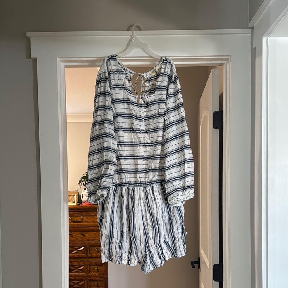 Kori Striped Black and White Jumpsuit